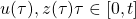 u(\tau),z(\tau)\tau\in[0,t]