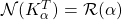 {\cal N}(K_\alpha^T)={\cal R}(\alpha)