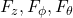 F_z,F_\phi,F_\theta