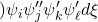 \displaystyle{) \psi_i \psi_j'' \psi'_k \psi'_\ell d\xi }