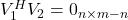 V_1^HV_2=0_{n\times m-n}