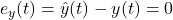 {e}_y(t)=\hat{y}(t)-y(t)=0