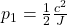 p_1=\frac{1}{2}\frac{c^2}{J}