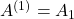 A^{(1)}=A_1