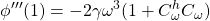 \displaystyle{\phi'''(1)=-2\gamma\omega^3(1+C^h_{\omega}C_{\omega})}