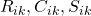 R_{ik},C_{ik},S_{ik}