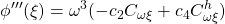 \displaystyle{\phi'''(\xi)=\omega^3(-c_2C_{\omega\xi}+c_4C^h_{\omega\xi})}