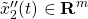 \tilde{x}''_2(t)\in{\rm\bf R}^{m}