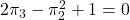 2\pi_3-\pi_2^2+1=0