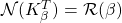 {\cal N}(K_\beta^T)={\cal R}(\beta)