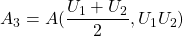 \displaystyle{A_3=A(\frac{U_1+U_2}{2},U_1U_2)}