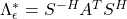 \Lambda_\epsilon^*=S^{-H}A^TS^H